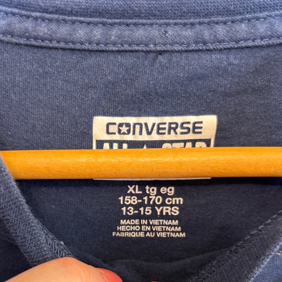 Converse Navy Blue Long Sleeve Tee - Picture 3 of 3